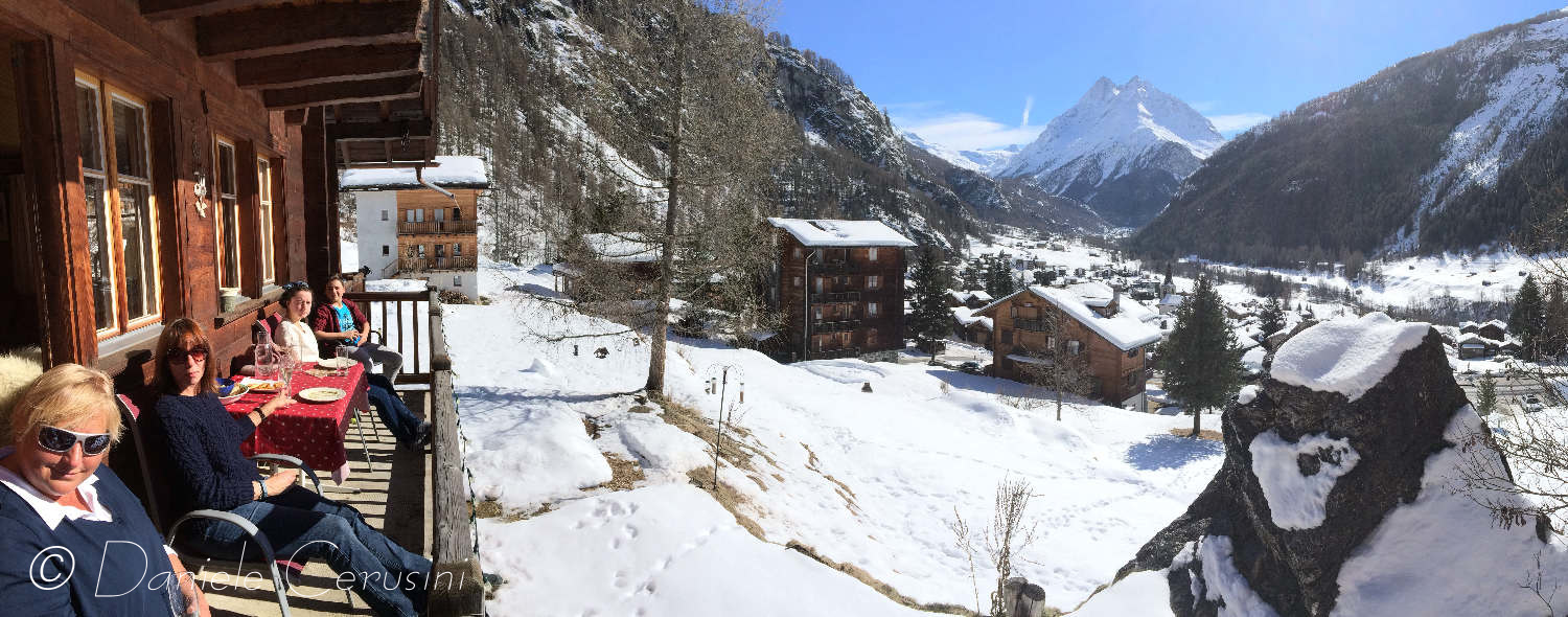 Relaxing on the balcony