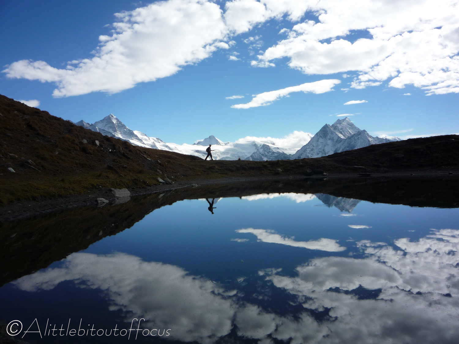 20 Pete striding out at Béplan